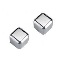 Amazon Hot Selling 304 Stainless Steel Ice Cubes Customized Whiskey Chilling Stones With Tongs Chill thumbnail-2