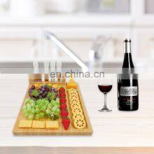 Nature 100% Bamboo Cheese Board With Magnet Knife Holder And Cutlery Set thumbnail-5