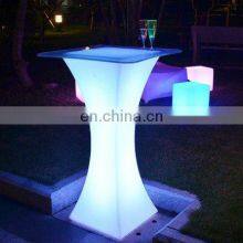 Luminous Outdoor Furniture Solar Lights Garden Furniture Tables and Chairs for Events LED Bar Tables thumbnail-4