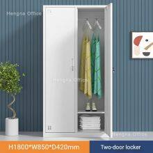 Commercial Grade Metal Wardrobe Cupboard-MWC563|2 Door With Adjustable Laminate& Vent Hole for Office Lounge & Dormitory thumbnail-2