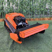 Orchards Inter-row Grass Control Gasoline Engine Vigorun MTSK800 Remote Controlled Crawler Lawn Cutting Machine for Sale thumbnail-1