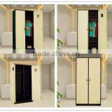 2016 New Arrival Bedroom Closet Sunmica 2 Swing Doors Designs For Wardrobe Cheap Metal Wardrobe Closet thumbnail-4