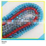 10 mm Green Crystal Stone Faceted Rondelle Glass Beads Strands For Decoration thumbnail-2