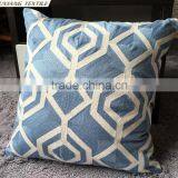 Crewel Embroidery Cotton Canvas Pillow thumbnail-2
