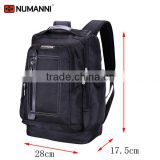 Water resistant Black Nylon Laptop Bag with large space