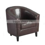 PU leather club chair