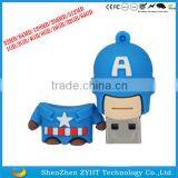 Cartoon USB Flash Memory 2.0 Captain America USB Flash Driver U Disk thumbnail-3