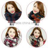 2015 Latest Design Fashion Acrylic Check Plaid Circular Neck Scarf thumbnail-3