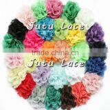 3.75 Inch Fashion Wedding Flower Heads / Lace Artificial Flower Hair Accessories Supplier's Choice