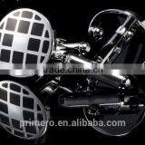 PRIMERO 2015 Fashion Jewelry Acute Fashion Custom Cufflinks New Plating Round Enamel Cufflinks Men's Formal Wear Cufflinks thumbnail-4