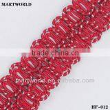 2013 Chinese Red Color Trim, Garment Lace Trim(HF-012)