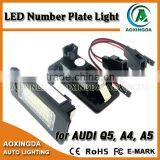 LED License Plate Light for AUDI A4 4D/5D VW Passat 5D