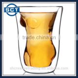 High Temperature Resistance Sexy Woman Body Shaped Wine Glass