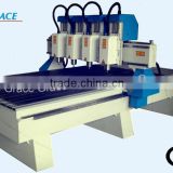 CNC router G1325 with 2.2kw x 4 spindles control Independent