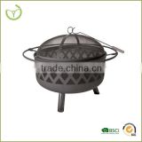 Heavy-duty construction 32'' wood or charcoal burning wholesale patio round fire pits outdoor