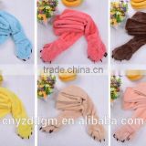 children animal scarfs/plush animal scarfs