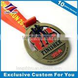 Design Your Own Enamel Antique Medal for Friendly Match thumbnail-4