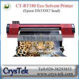 CRYSTEK Refretonic RT180 Eco Solvent Printer Flex Banner Inkjet Printing Machine