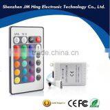 Colorful 3 Channels LED Control Box RGB Controller 5050 12V 5m IR Remote 24 Key