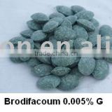 Rodenticide granular / rat poison-Rodenticide Brodifacoum 98%TC, 0.005% Bait