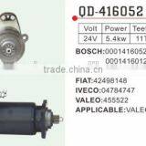 Valeo Starter motor 455522 Iveco 04784747 Fiat 42498148 Woodauto STR22057 Bosch 0-001-416-052