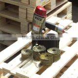 2-1/4''X.099 Screw Shank Vinyl-coated Pallet Coil Nails/Galvanized Umbrella Head Roofing Nails(factory and Export) thumbnail-2