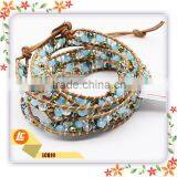 Handmade Braid Beads Bracelet One Wrap Brazilian Style Beads Leather Bracelets thumbnail-6