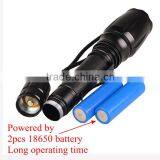 Ultra Bright 1600LM Lumen Adjustable LED Aluminum Alloy Flashlight Torch Charger 2 x 18650 Battery Flashlight thumbnail-5