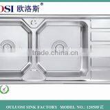 304 Stainless Steel Kitchen Sink Double Bolw Basin Quality Choice Supplier's Choice thumbnail-1