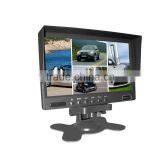 7 Inch Lcd Quad Rear View Car Back up Dashboard Monitor thumbnail-1