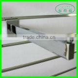 Chrome Metal Slat Wall Bracket Rail Shelf