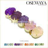 trendy bulk hair barrette fake druzy osewaya must buy fashion jewelry