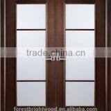 Front interior double doors design with two leaf 8 glass ( S4-1013 )