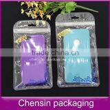 Clear Plastic Zipper Bag Within Printing Flower/cell Phone Mobile Case Packaging Sleeve/transparent Poly Bag thumbnail-1