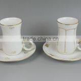 China Wholesale Ceramic Turkish Coffee Cup, Small Coffee Cup and Saucer Set, Antique Coffee Cups and Saucers thumbnail-2