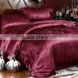 Luxurious 4pcs 100% Charmeuse Silk Jacquard Bedding Set
