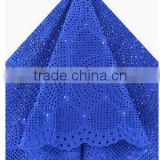 African Swiss Voile Lace Fabric,100% Cotton Lace, 2804 Royal blue