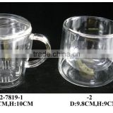 glass tea pot and cup