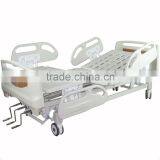 High Quality Manual 4 PP Side Rail Hospital Bed Wholesale thumbnail-3