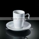 H4013 porcelain 140ml coffee cup & saucer