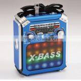 DISCO Light Portable FM Radio, AM SW Wireless Radio, Solar Charger Radio With Flashlight thumbnail-2