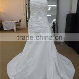 New Arrival Plain Dyed Drape Stain Wedding Dress With Long Tail(KB2015-96) thumbnail-2