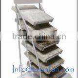 SR036-1 New Style Metal Waterfall Stone Desktop Display Stand