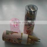 2015 Newest!!!! 12pcs Sharpener Natural Wooden Color Pencil thumbnail-3