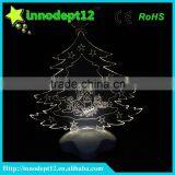 Christmas Gift 3D Illusion Led Optical Night Light, Tree Shape Christmas Decoration thumbnail-3