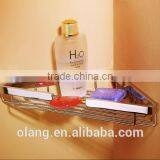 Brass Bathroom Corner Basket OL-5201