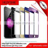 In Stock ! 9h 0.33mm Anti Fingerprint Color Tempered Glass Screen Protector for Iphone 6 / 6S / 6S Plus thumbnail-5