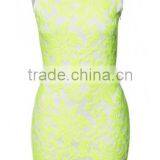 Light Green Wave Striped Sleeveless Dress Slim Dress Fashion thumbnail-2