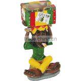Polyresin Cross-Legged Rasta Man 9 Box Ashtray thumbnail-2