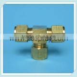 3/8" or 9.52mm Threaded Type Brass Tee Connector in Mist System Field thumbnail-1
